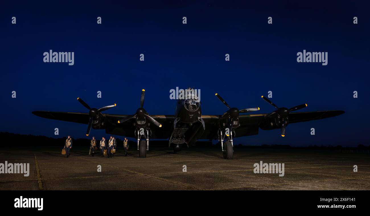 Lancaster à la tombée de la nuit Banque D'Images