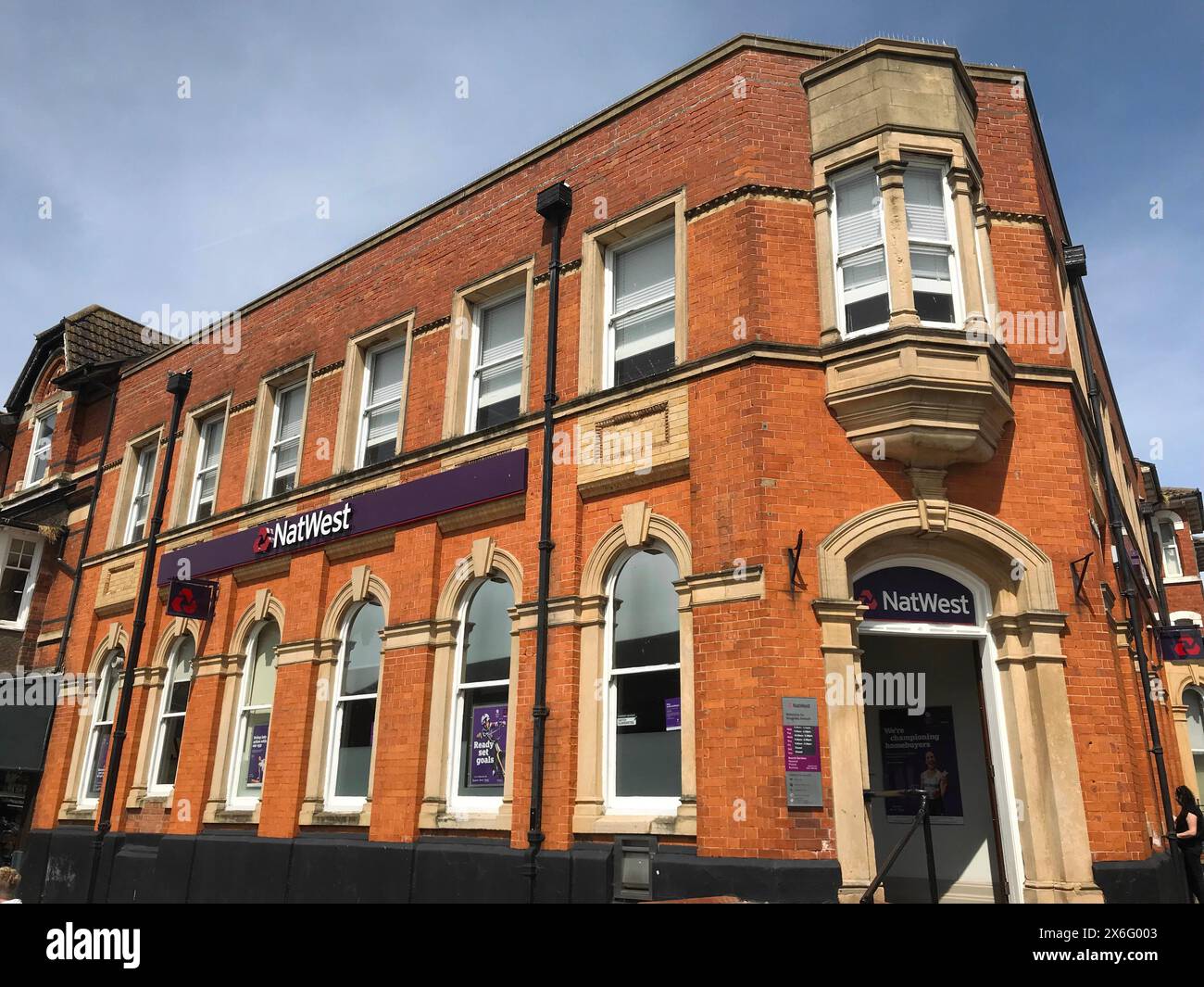 La succursale de la banque Natwest abritée dans un ancien bâtiment sur Lumley Rd. À Skegness Banque D'Images