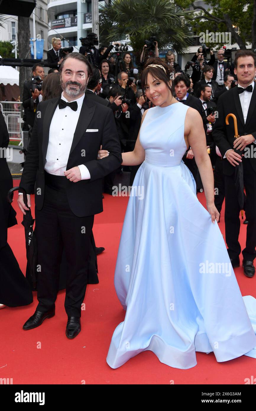 Cannes, France, 14/05/2024, Italie. 14 mai 2024. Prince Joachim Murat, Princesse Yasmine Lorraine Briki Murat 77ème Festival de Cannes tapis rouge de la soirée d'ouverture partie 1 Cannes, France 14 mai 2024 © SGPItalia ID 131441_005 non exclusif crédit : Sipa US/Alamy Live News Banque D'Images