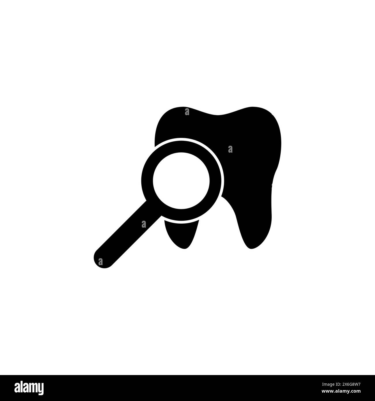 Inspection des dents avec icône vectorielle plate Loupe. Symbole solide simple isolé sur fond blanc. Signe d'inspection des dents avec loupe Illustration de Vecteur Inspection des dents avec icône vectorielle plate Loupe. Symbole solide simple isolé sur fond blanc. Signe d'inspection des dents avec loupe Illustration de Vecteur