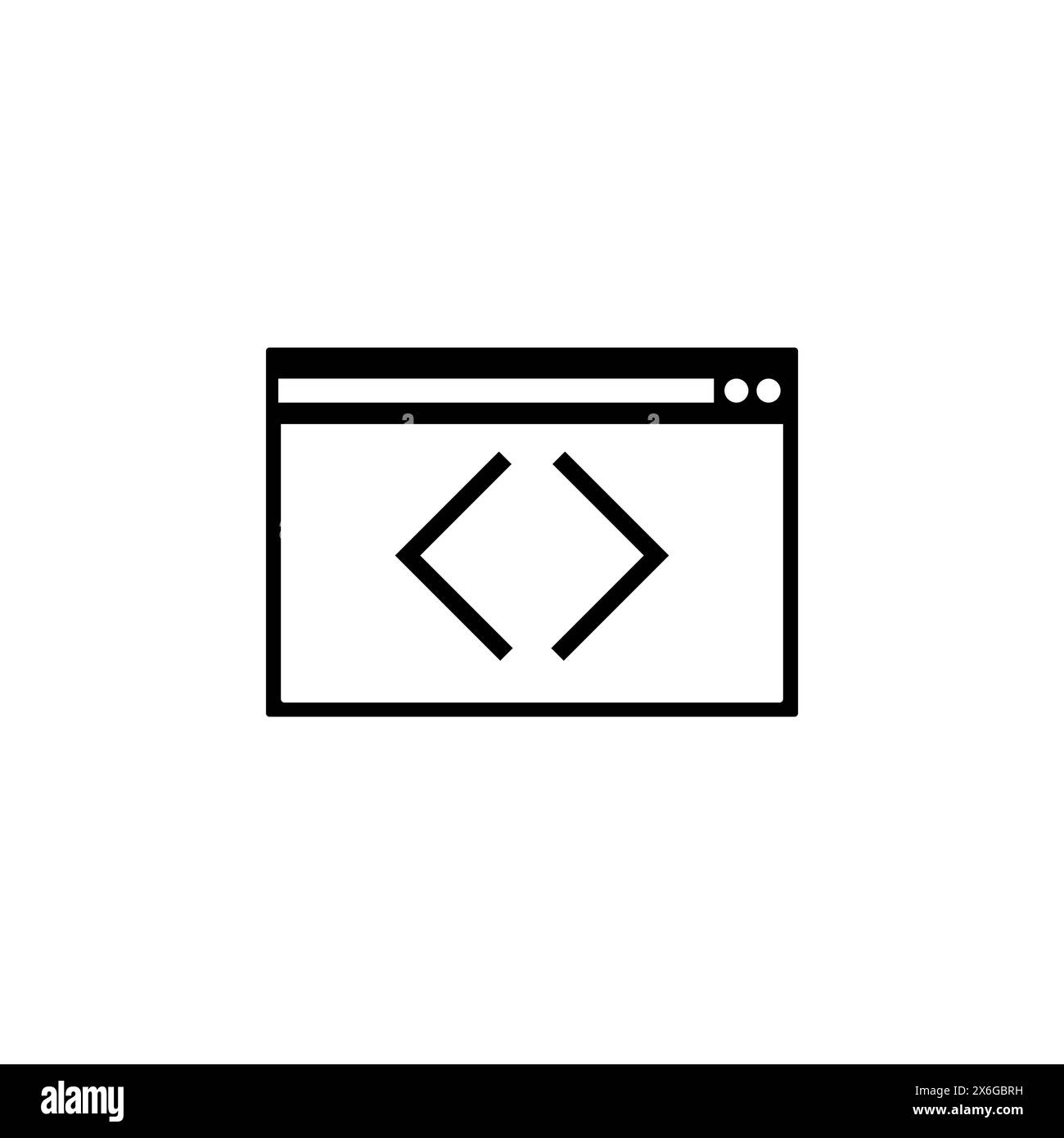 Web Programming, application Editing Digital Code icône vectorielle plate. Symbole solide simple isolé sur fond blanc. Programmation Web, desig. Signe code Illustration de Vecteur
