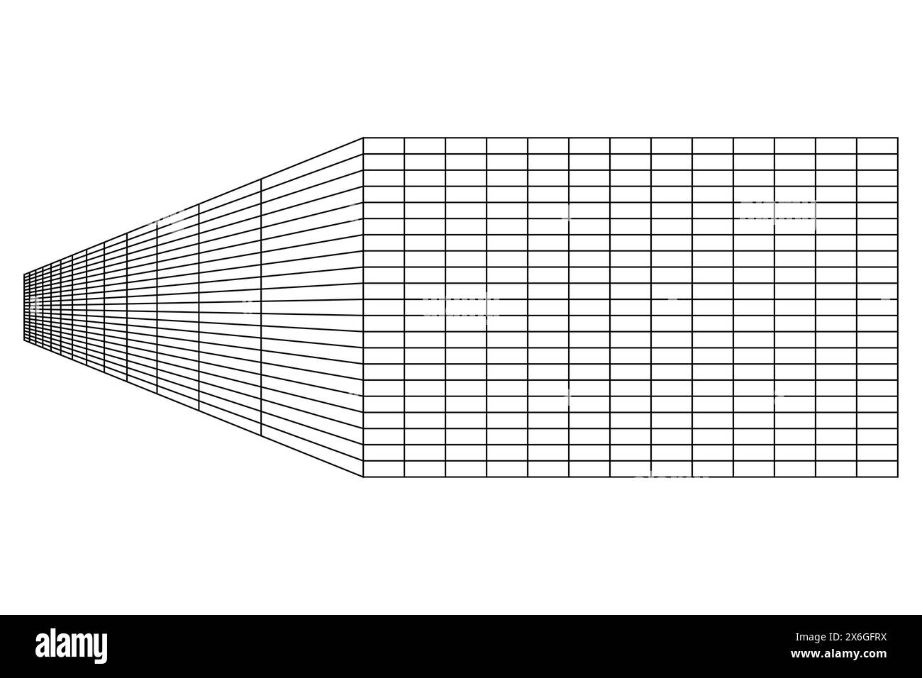 Mur géométrique abstrait. Grille isométrique. Cercle, dessin, mur, forme, illusion 3D. Fond de grille de perspective de la salle Illustration de Vecteur