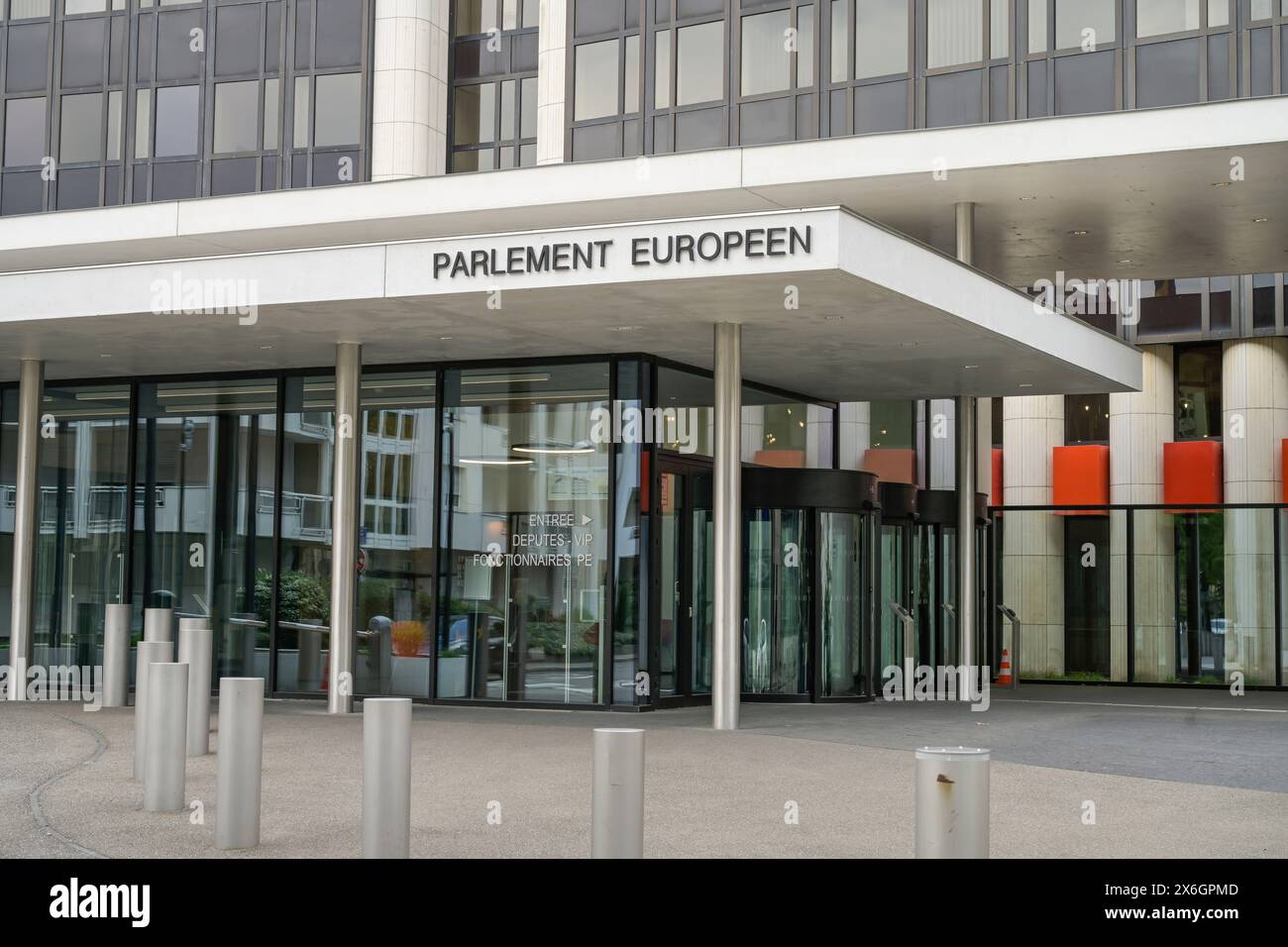 Europäisches Parlament, Gebäude Winston Churchill, Avenue du President Robert Schumann, Straßburg, Département Bas-Rhin, Frankreich Banque D'Images