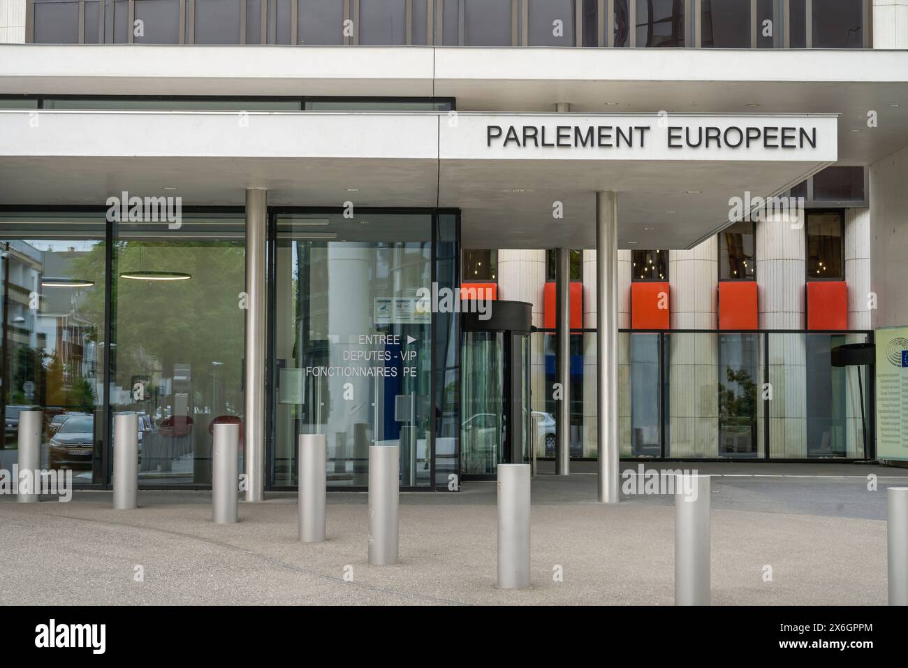 Europäisches Parlament, Gebäude Winston Churchill, Avenue du President Robert Schumann, Straßburg, Département Bas-Rhin, Frankreich Banque D'Images