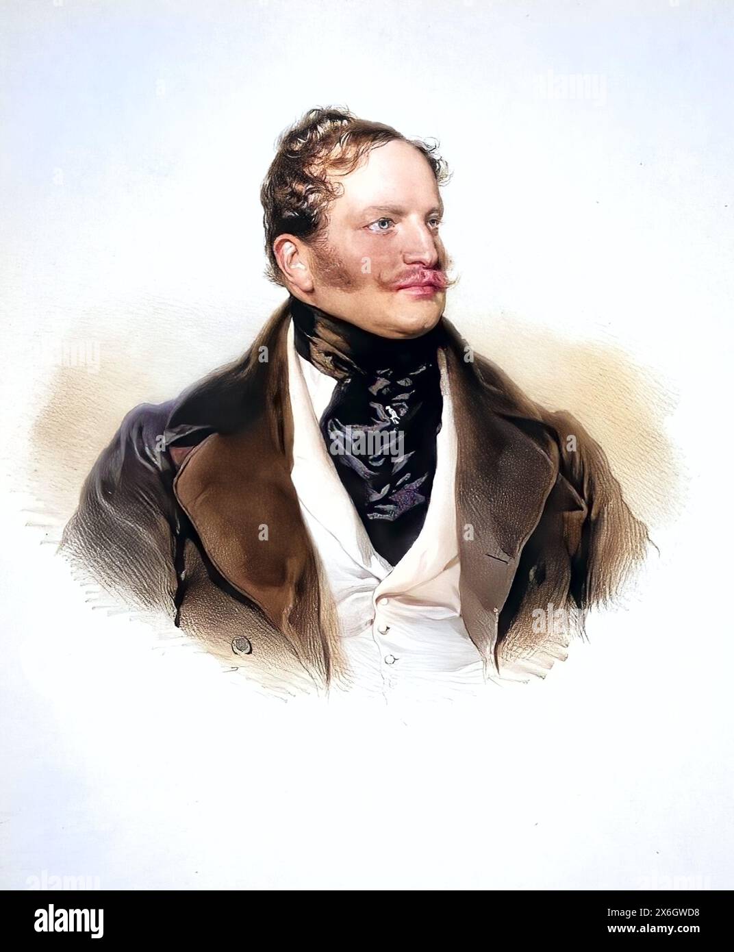 Franz Graf Hardegg (1799-1854), oesterreichisch-Ungarische monarchie, k. U. k.-monarchie Offizier, Historisch, digital restaurierte Reproduktion von einer Vorlage aus dem 19. Jahrhundert, date du dossier non précisée Banque D'Images