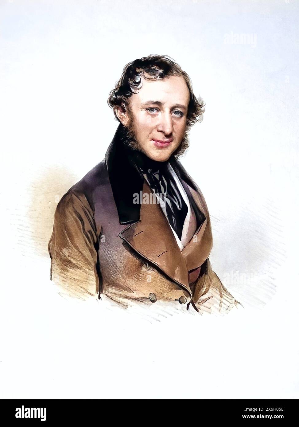 Johann Heinrich von Geymueller der Juengere geb. 12. Avril 1781 à Bâle, GEST. Jaenner 1848 ebenda, auch Johann Heinrich von Geymueller-Falkner, Banque D'Images