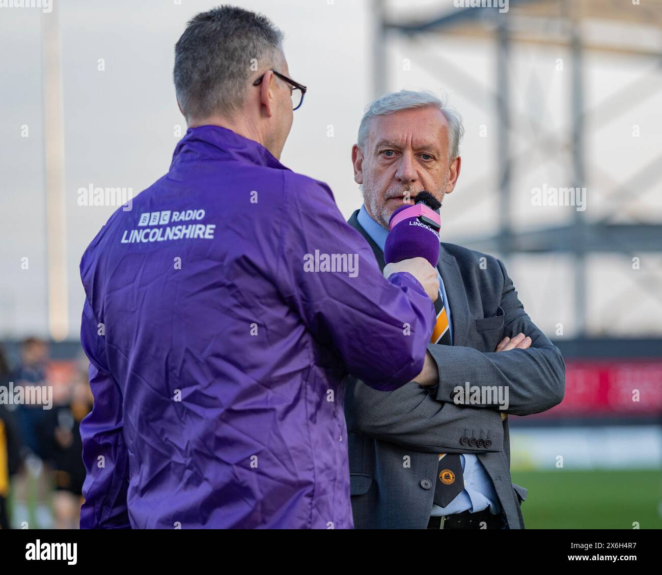 Boston United promotion Party, 09.05.2024 Jakemans Community Stadium, Boston, Lincolnshire, Angleterre Banque D'Images