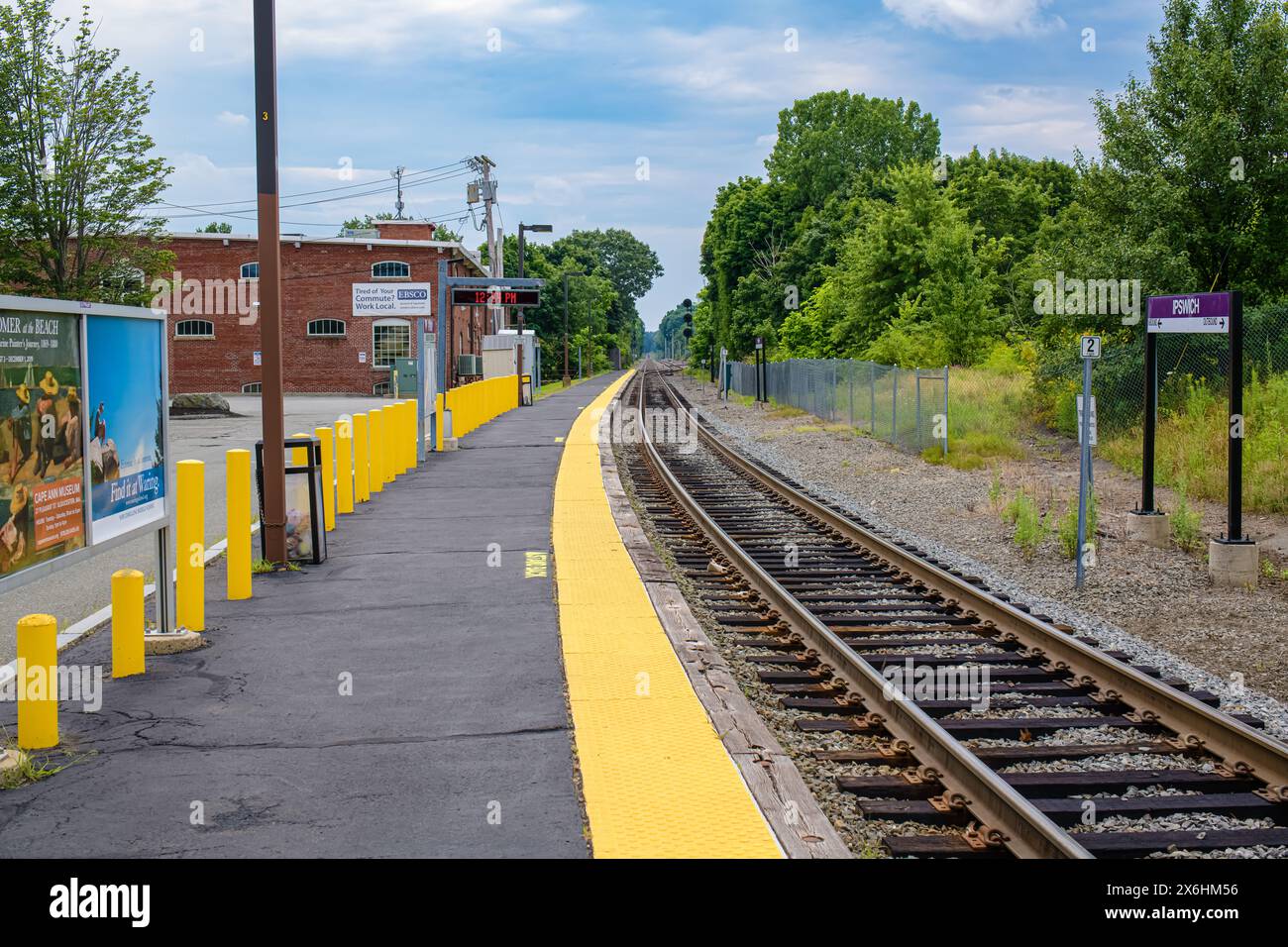 Ipswich ma USA 03 août 2019 'Connecting Communities : le système ferroviaire d'Ipswich à Boston sert de lien vital entre deux hubs animés. Banque D'Images
