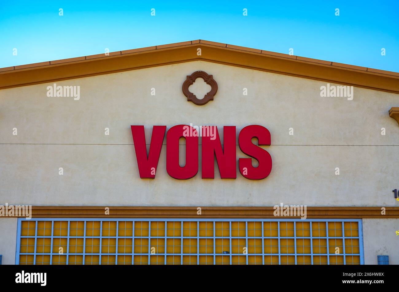 Extérieur du supermarché Vons à Los Angeles, Californie Banque D'Images