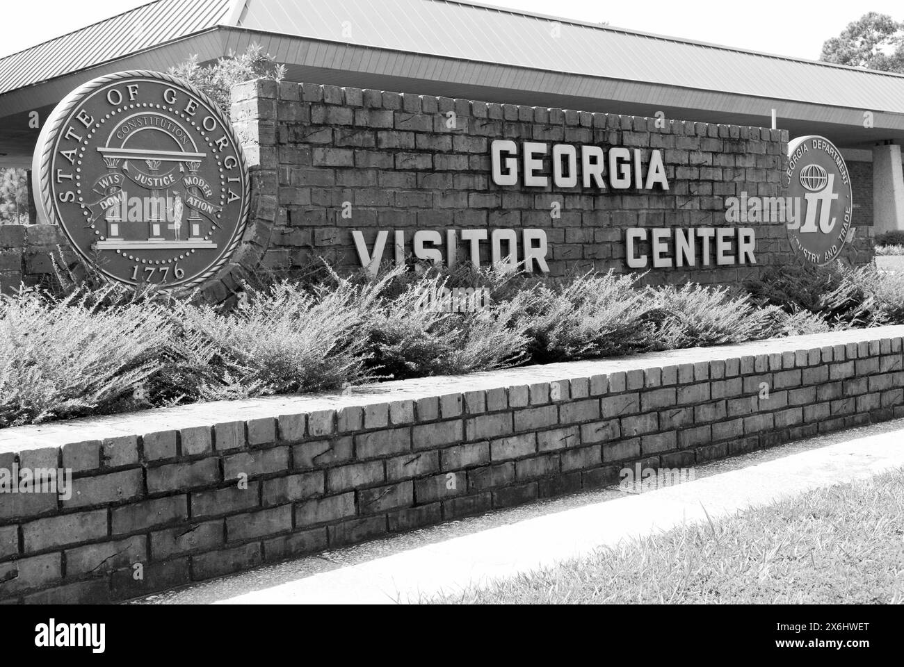 Georgia Visitor Center, GA, États-Unis. Banque D'Images
