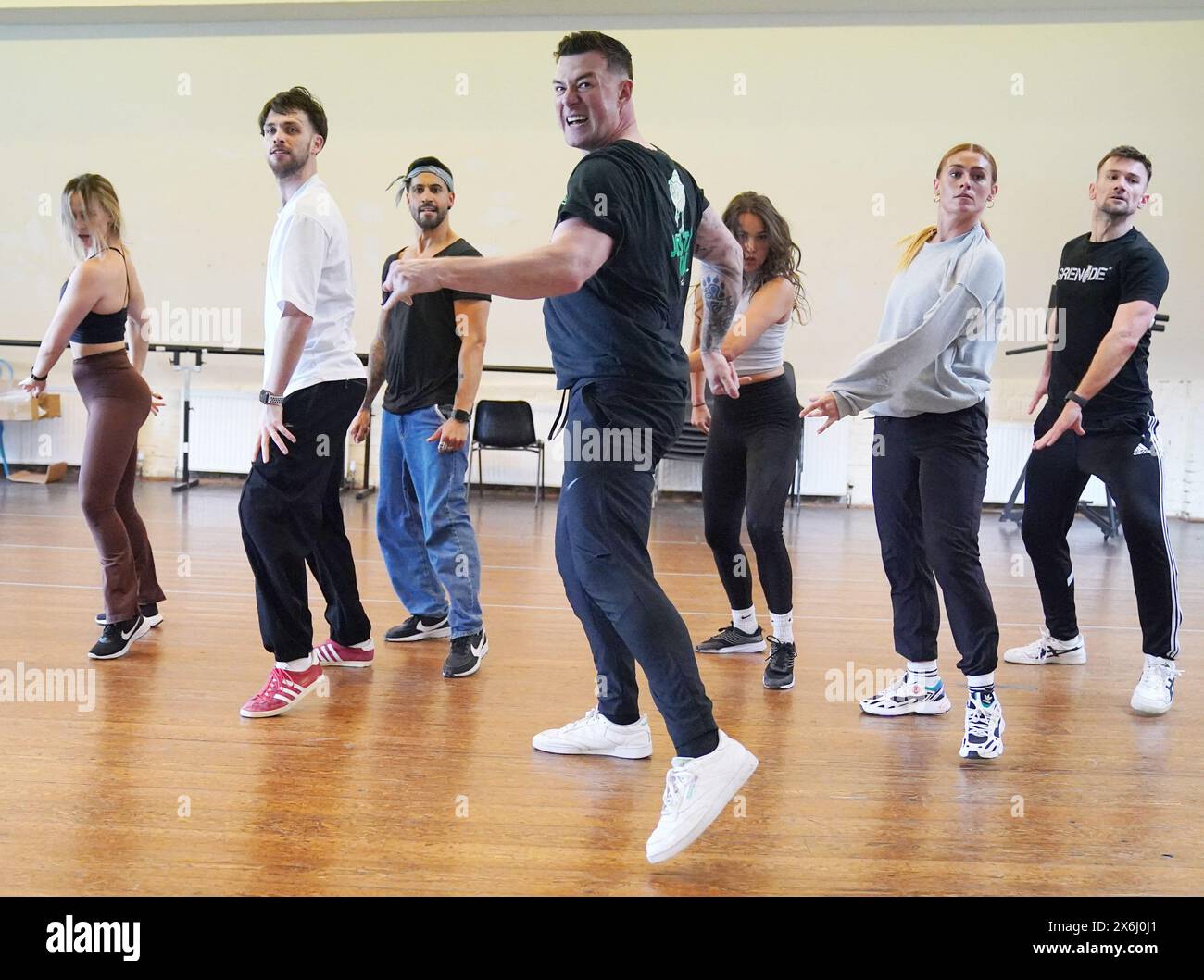 Strictly Come danser Kai Widdrington pendant les répétitions dans un studio de danse londonien avant l'ouverture de la tournée Behind the Magic. Date de la photo : mercredi 15 mai 2024. Banque D'Images