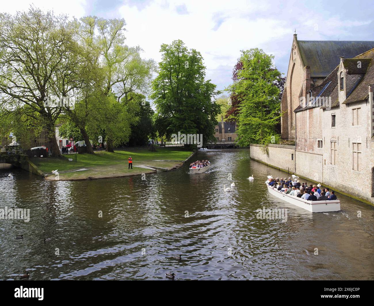 Une promenade à travers Bruges en Belgique Banque D'Images