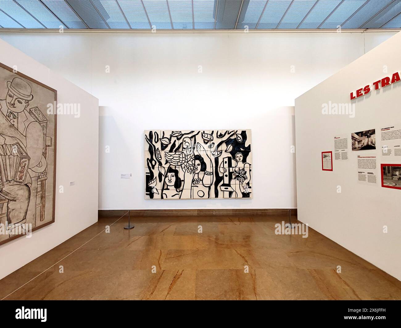 Biot, France - 4 décembre 2023 : intérieur du musée national Fernand léger à Biot Banque D'Images
