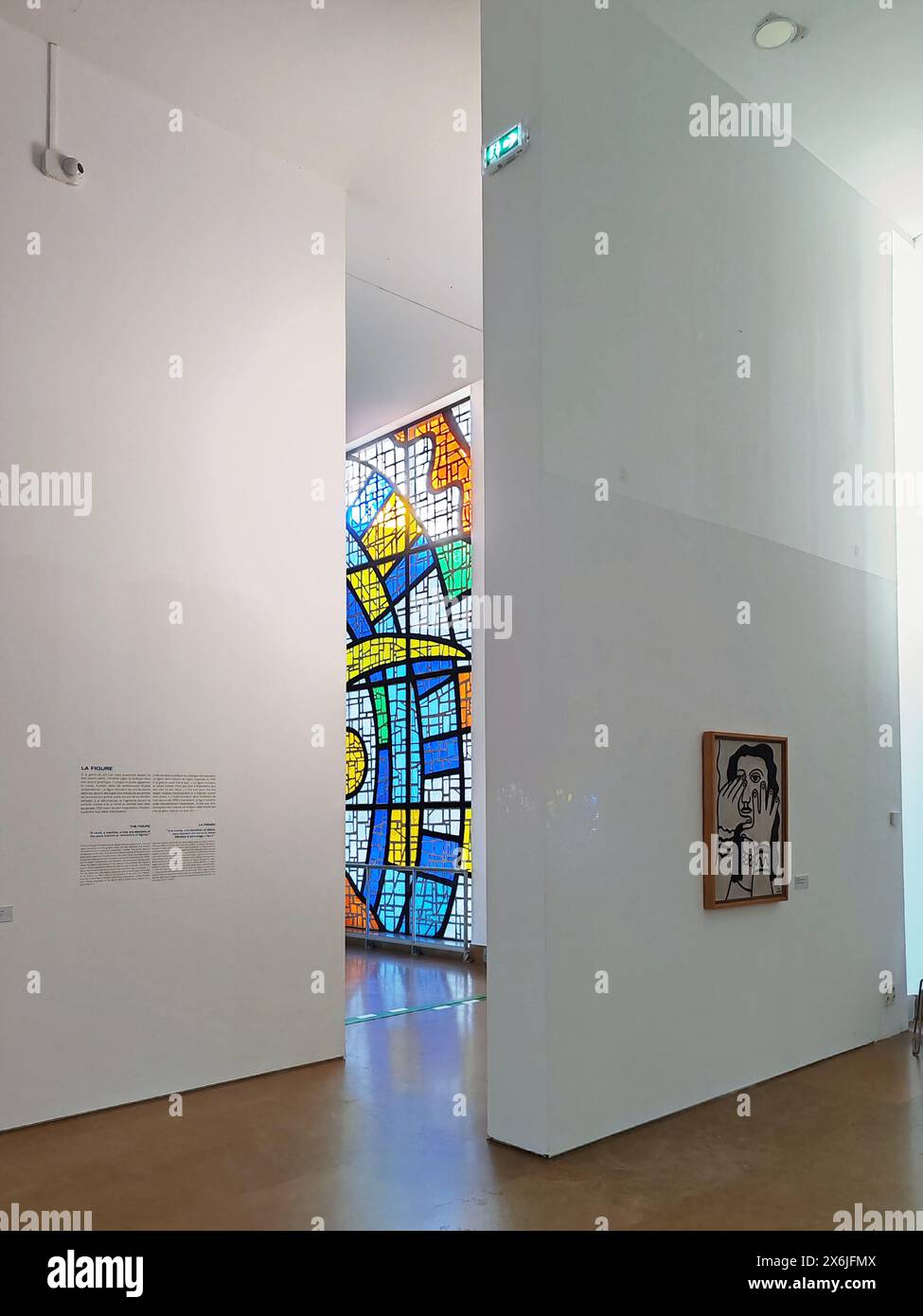 Biot, France - 4 décembre 2023 : intérieur du musée national Fernand léger à Biot Banque D'Images