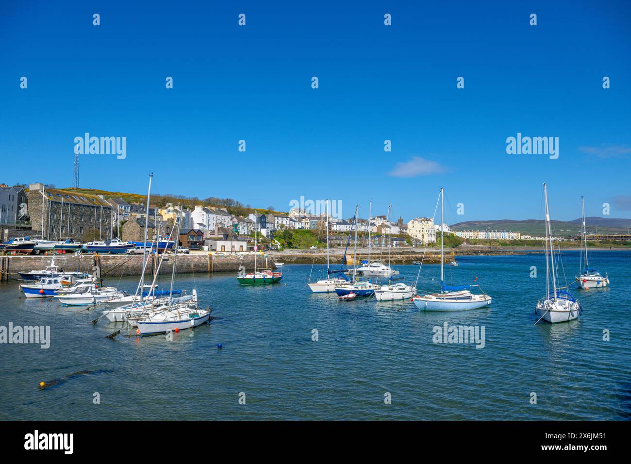 Port à Port St Mary, Île de Man, Angleterre, Royaume-Uni Banque D'Images