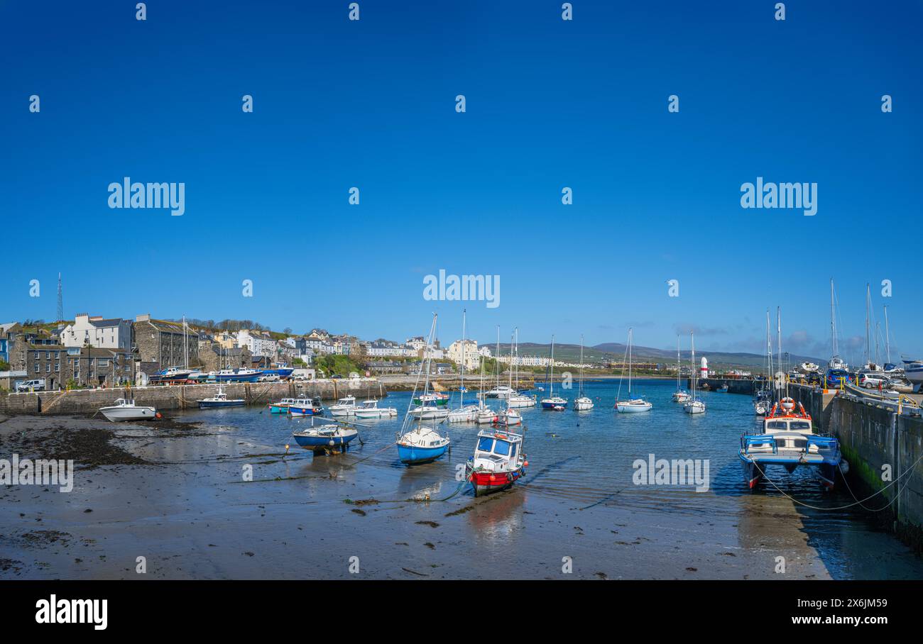 Port à Port St Mary, Île de Man, Angleterre, Royaume-Uni Banque D'Images