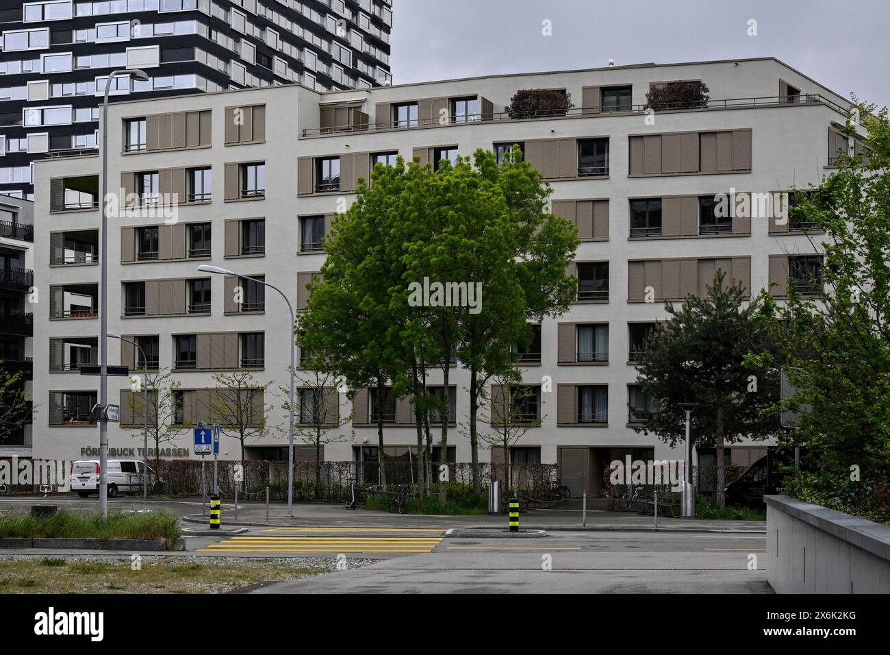 Bloc d'appartements loués Banque D'Images