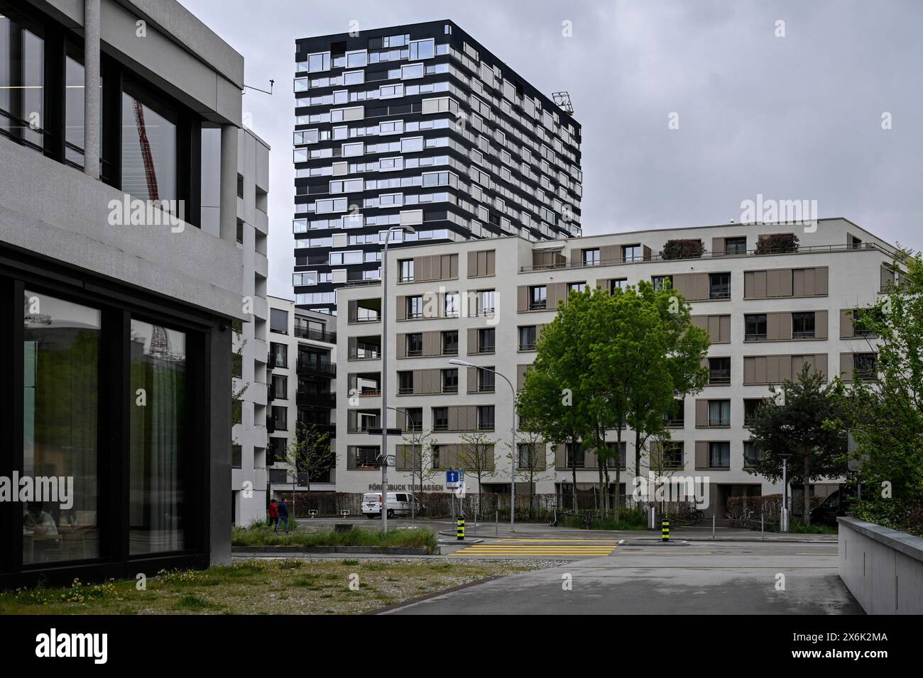 Bloc d'appartements loués Banque D'Images
