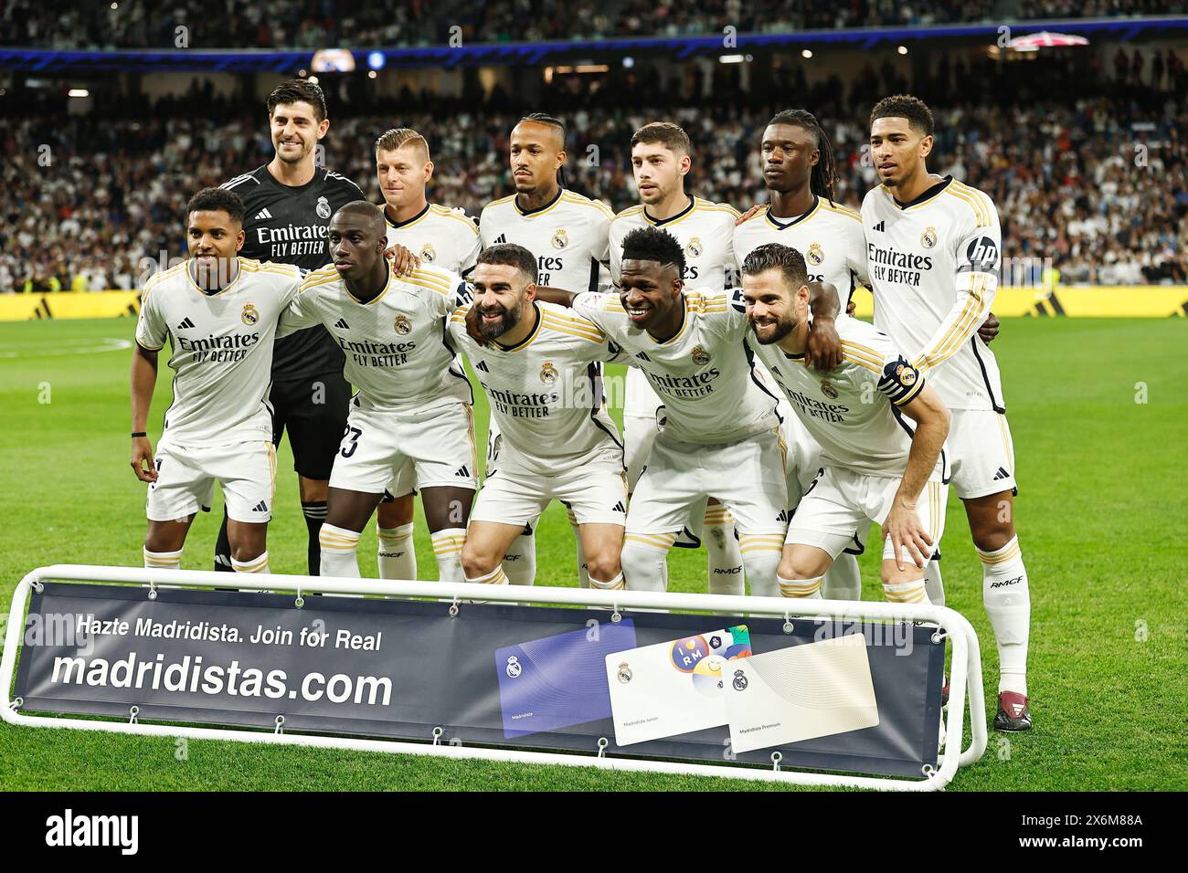 Madrid, Espagne. 14 mai 2024. Real Madrid Team line-up (Madrid) Football/Football : Espagnol 'LaLiga EA Sports' match entre le Real Madrid CF 5-0 Deportivo Alaves à l'Estadio Santiago Bernabeu à Madrid, Espagne . Crédit : Mutsu Kawamori/AFLO/Alamy Live News Banque D'Images