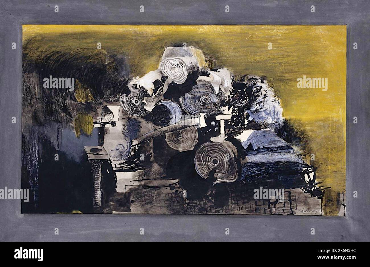 Graham Sutherland - dévastation - East End, entrepôt de papier brûlé - 1941 Banque D'Images