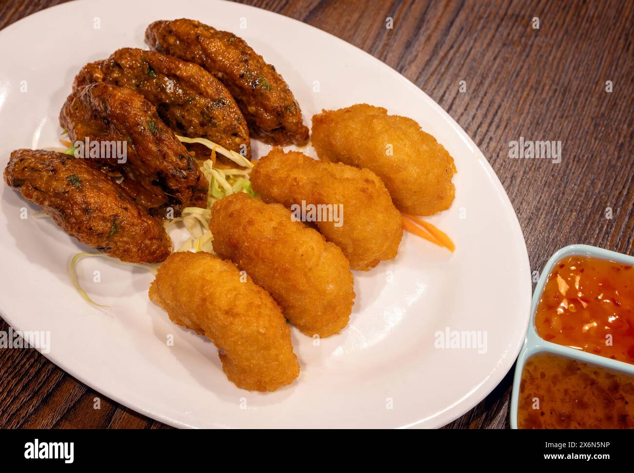 Gâteaux de poisson thaïlandais. Banque D'Images