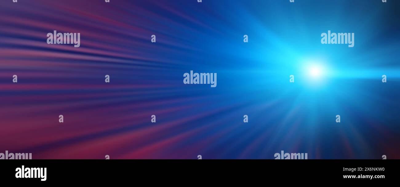 lumière bleue rapide zoom avant mouvement laser haute vitesse concept d'éclairage futuriste de technologie abstrait pour l'arrière-plan Banque D'Images