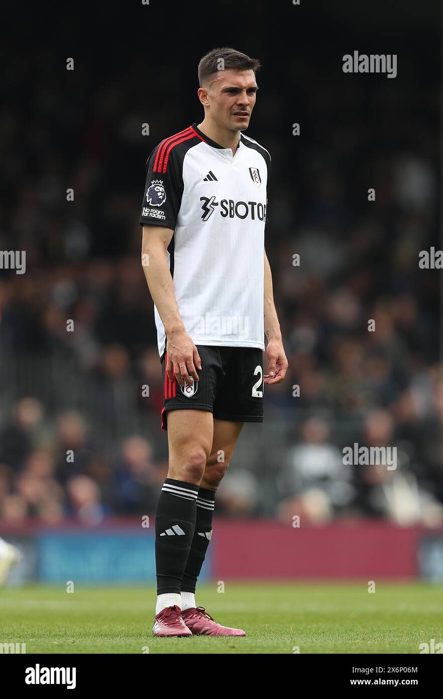 Joao Palhinha de Fulham. - Fulham v Crystal Palace, premier League, Craven Cottage Stadium, Londres, Royaume-Uni - 27 avril 2024. Usage éditorial uniquement - des restrictions DataCo s'appliquent. Banque D'Images