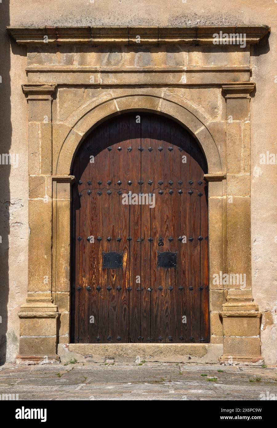 Portail du couvent de notre-Dame de la santé, des religieuses Hieronymites Banque D'Images