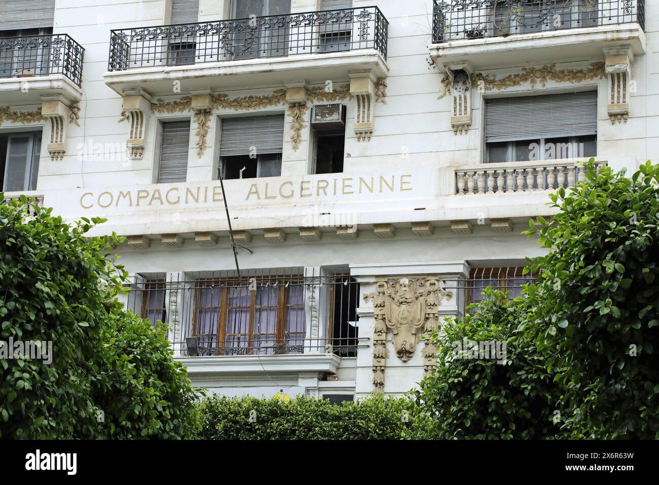 Bâtiment de la Compagnie algérienne à Alger Banque D'Images