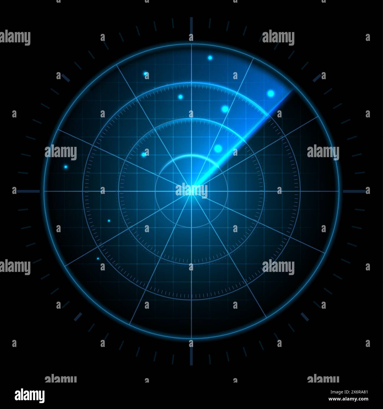 Radar display screen Banque de photographies et d’images à haute ...
