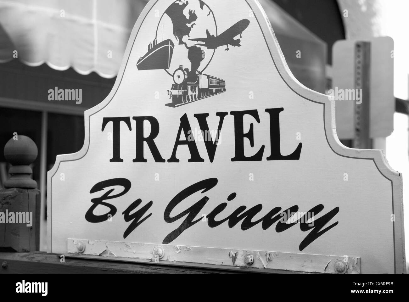 Voyage par l'agence de voyage Ginny à Cocoa Village, Floride, USA. Banque D'Images