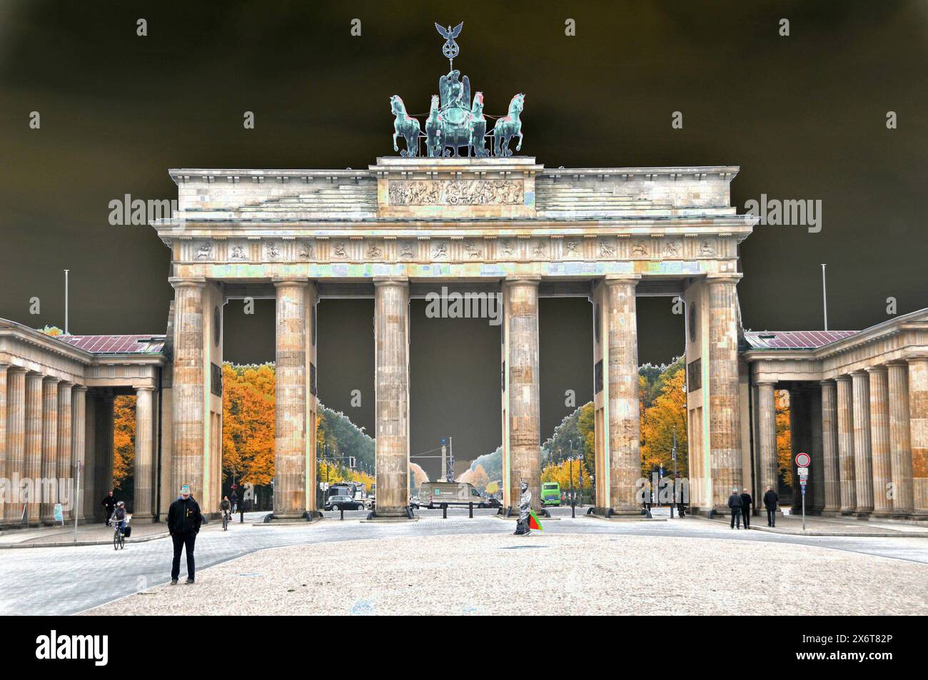 Stranger Than Fiction - vue d'un autre monde - porte de Brandebourg, Berlin Banque D'Images
