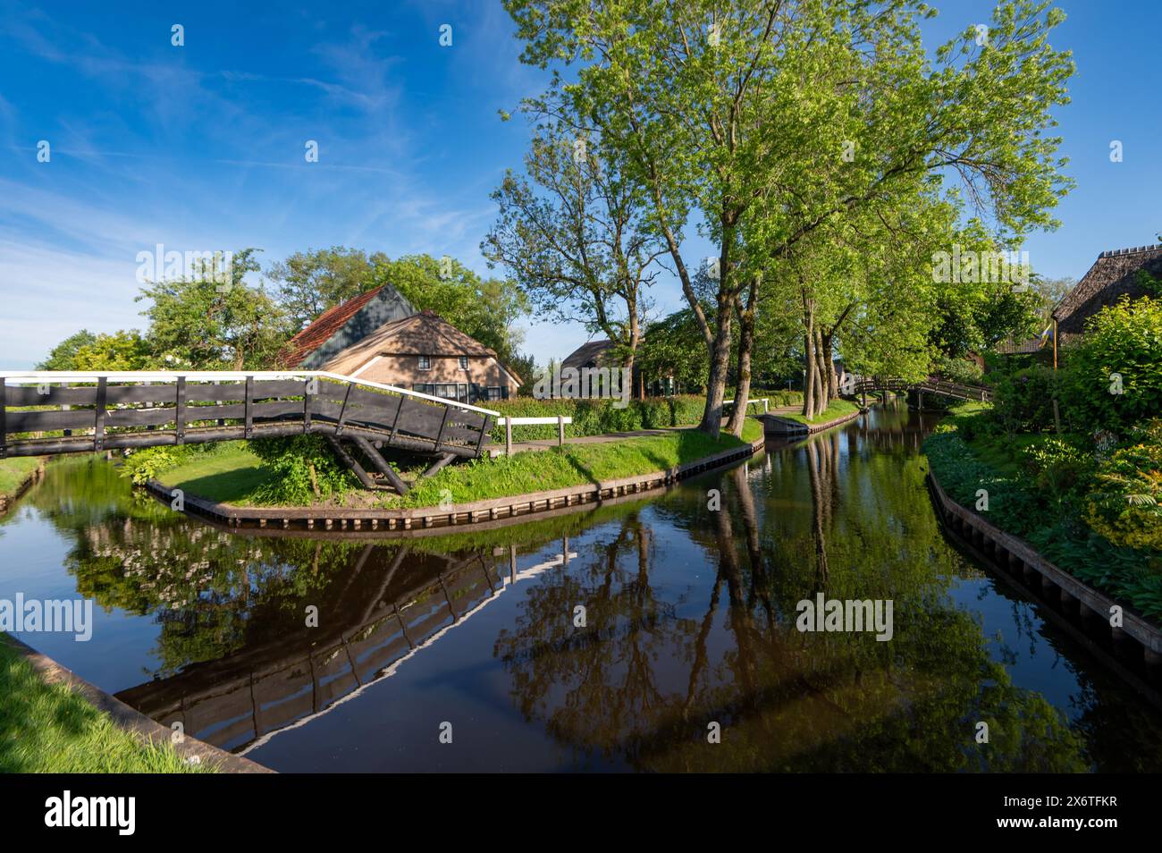 Village de Giethoorn Banque D'Images