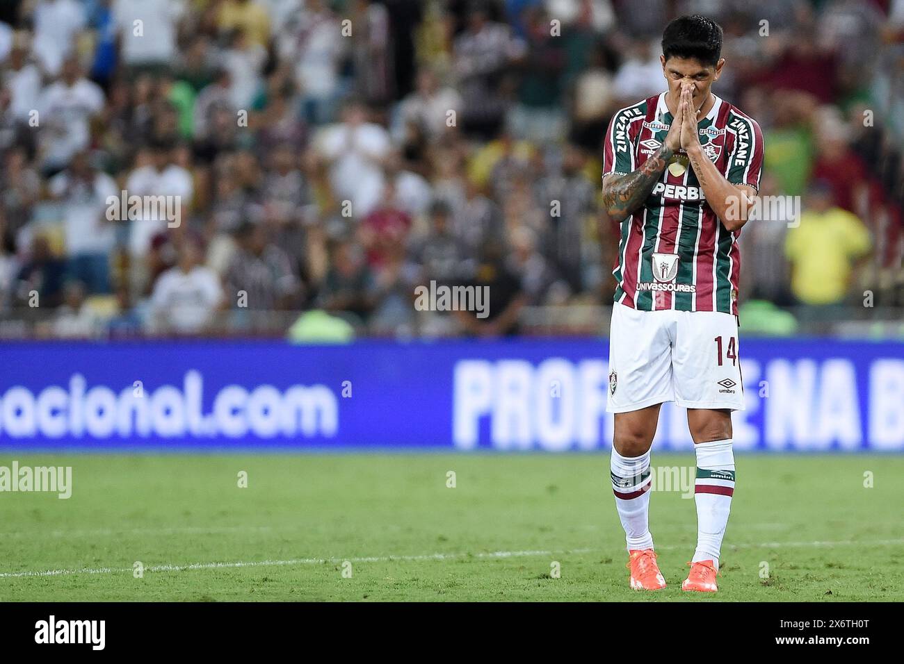 Rio de Janeiro, Brésil, 11 mai 2024. Match de football entre Fluminense vs Red Bull Bragantino, pour le championnat brésilien 2024, au Maracanã s. Banque D'Images