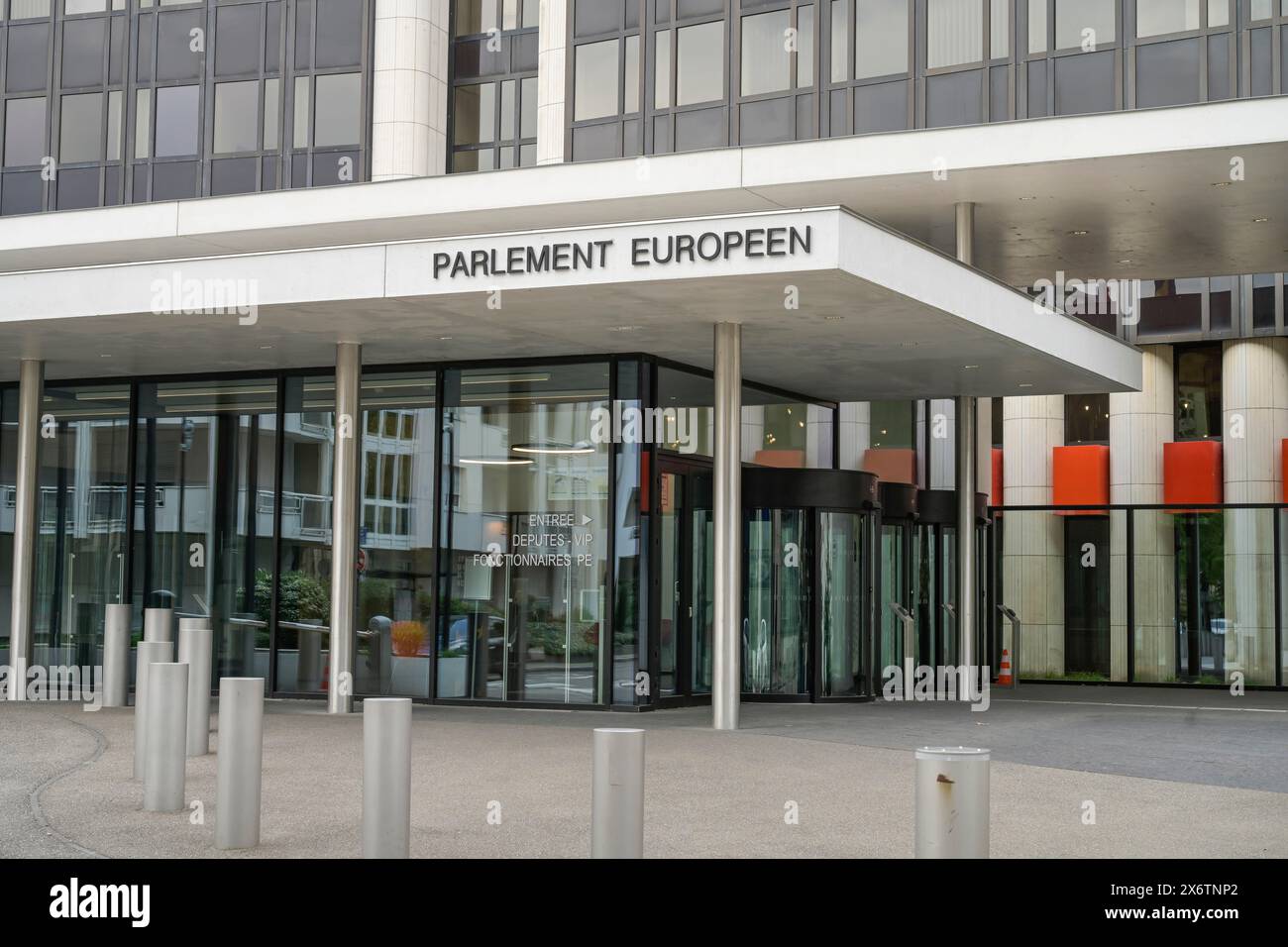 Parlement européen, bâtiment Winston Churchill, Avenue du Président Robert Schumann, Strasbourg, Département Bas-Rhin, France Banque D'Images
