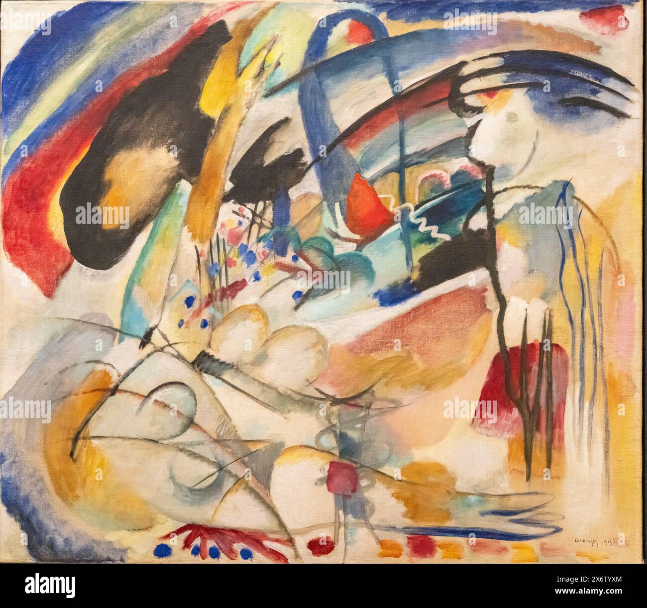 Wassily Kandinsky, improvisation 33 (Orient I), 1913, huile sur toile, Amsterdam, pays-Bas. Banque D'Images