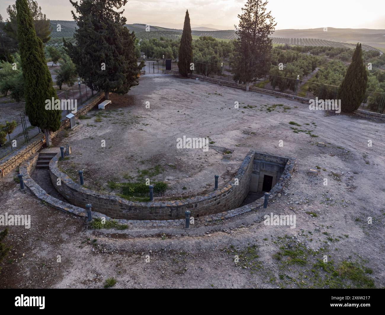 Chambre sépulcrale ibérique de Toya, Peal de Becerro, région de Sierra de Cazorla, province de Jaén, Andalousie, Espagne. Banque D'Images