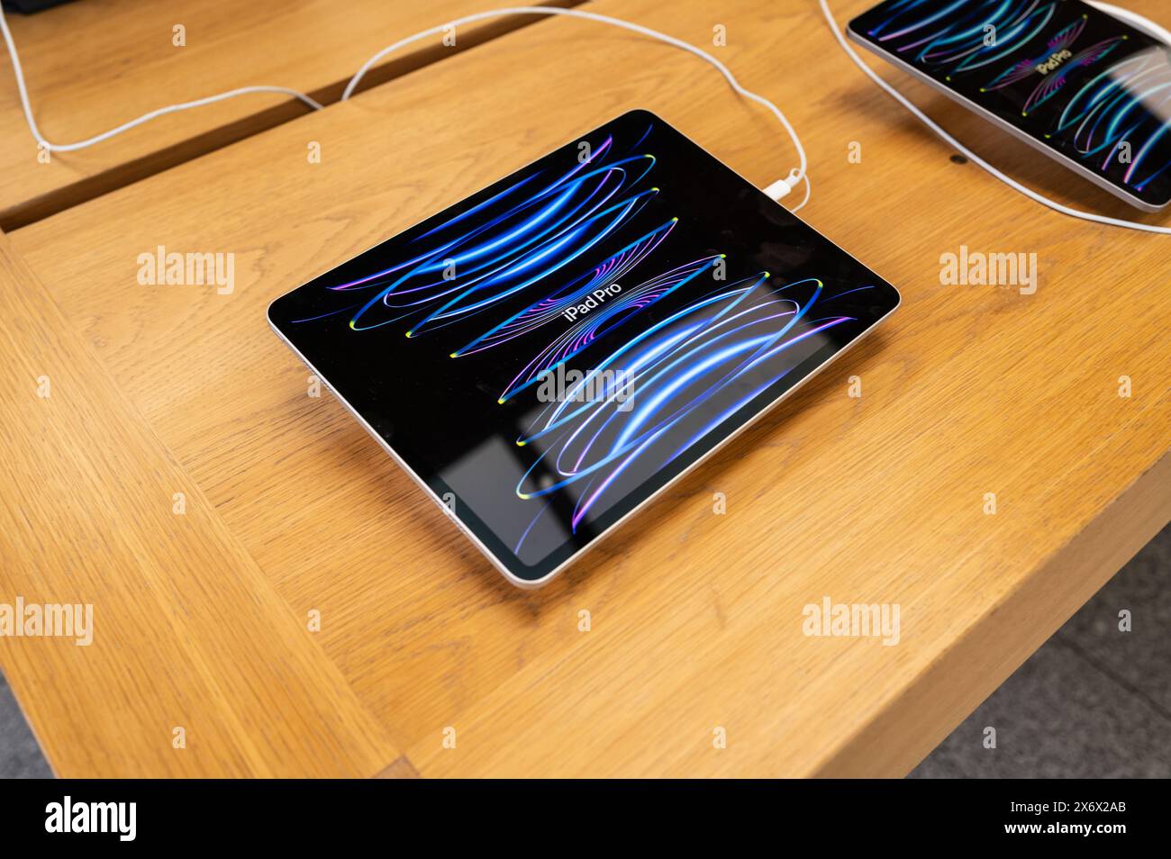 Apple Store à Puerta del sol, Madrid, Espagne Banque D'Images