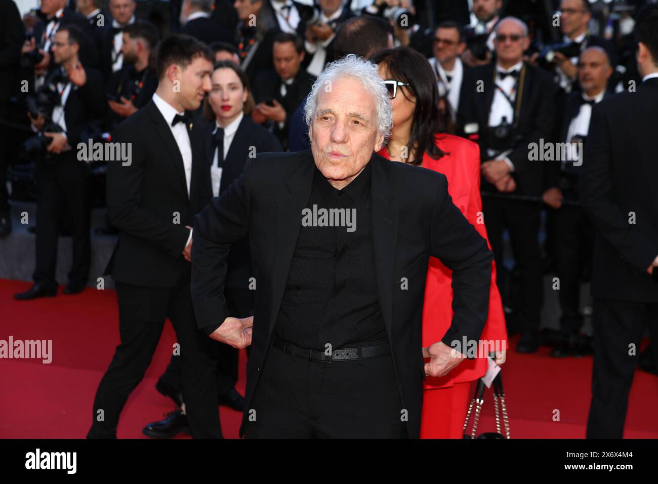 16 mai 2024, Cannes, Côte d'azur, France : ABEL FERRARA assiste à la projection en avant-première 'Megalopolis' au 77e Festival annuel de Cannes au Palais des Festivals de Cannes, France (crédit image : © Mickael Chavet/ZUMA Press Wire) USAGE ÉDITORIAL SEULEMENT! Non destiné à UN USAGE commercial ! Banque D'Images