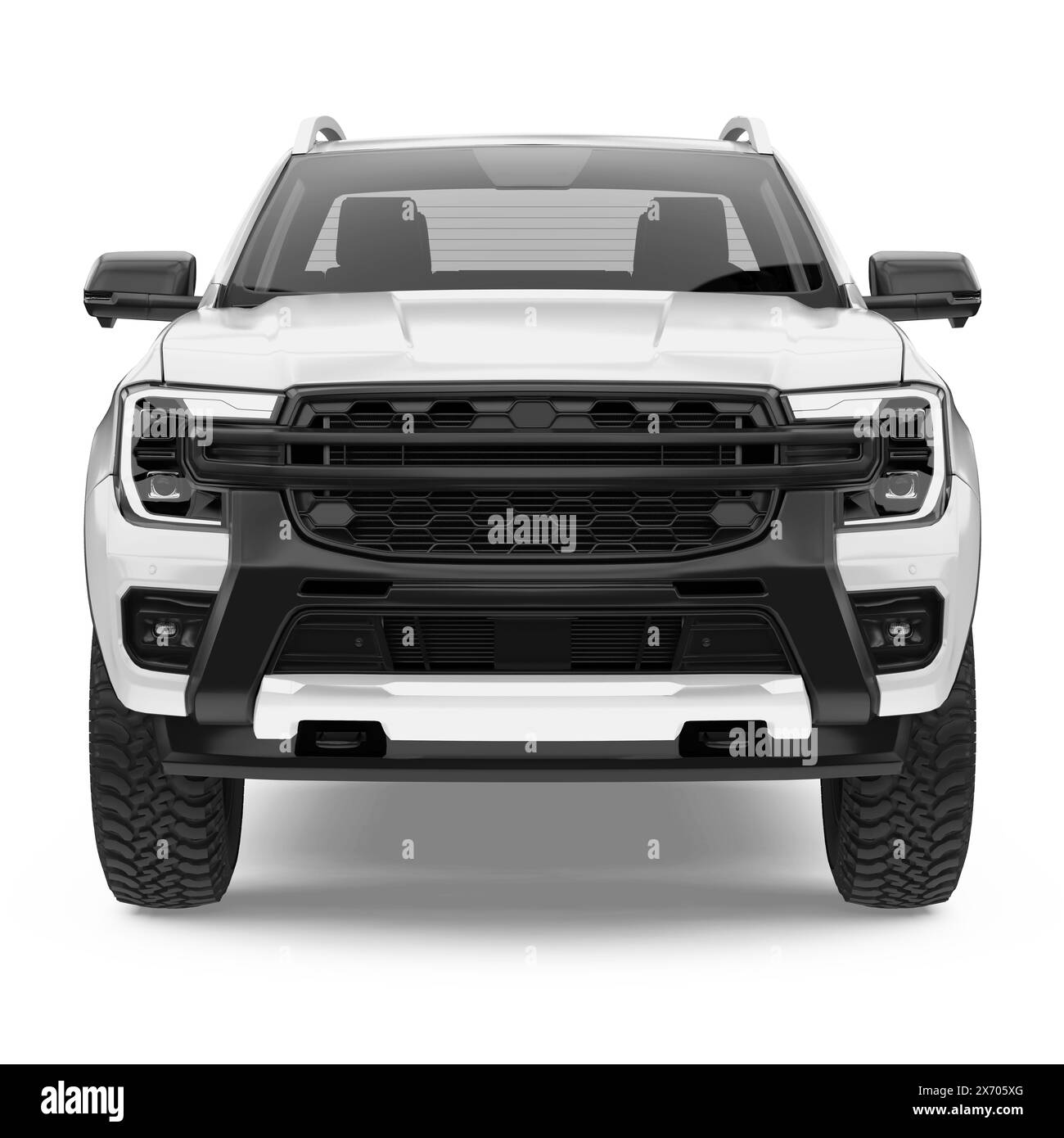 Pickup Truck Isolated Banque D'Images