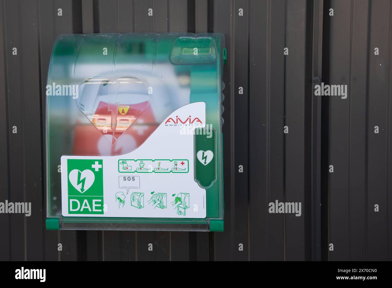 Bordeaux , France - 05 15 2024 : logo dae aivia signe et texte de marque français station de défibrillateur externe automatisé de défibrilato externe automatisé Banque D'Images