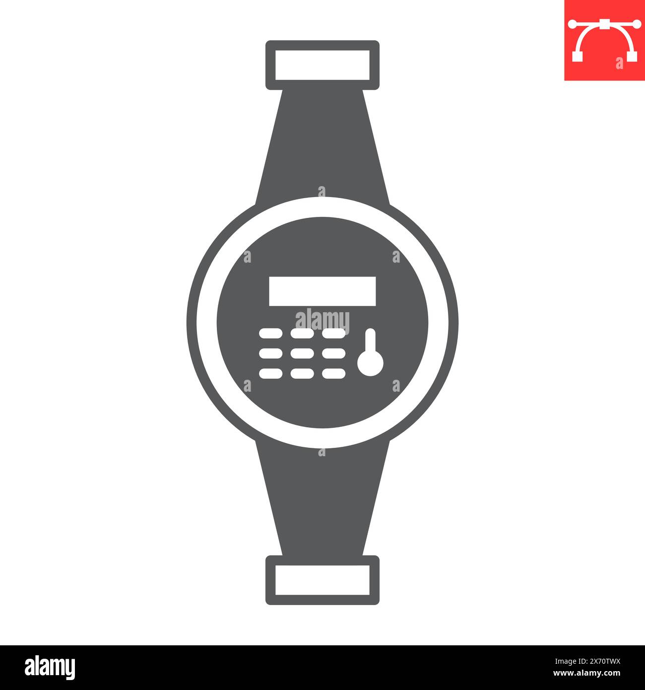 Icône de glyphe d'eau mater, service de plomberie et équipement ménager, icône de vecteur d'indicateur d'eau, graphiques vectoriels, signe solide de trait éditable, eps 10. Illustration de Vecteur