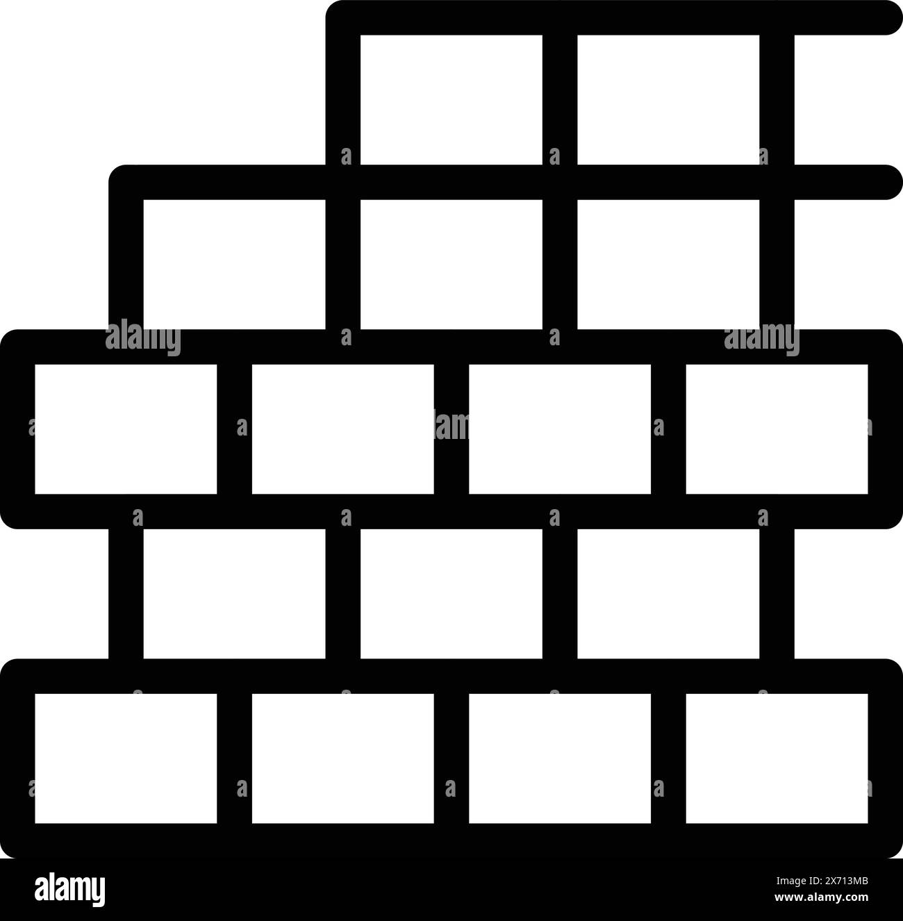 Vecteur de contour d'icône de construction de confiance personnelle. Mise à niveau des compétences. Développement de soi et croissance de la personnalité Illustration de Vecteur