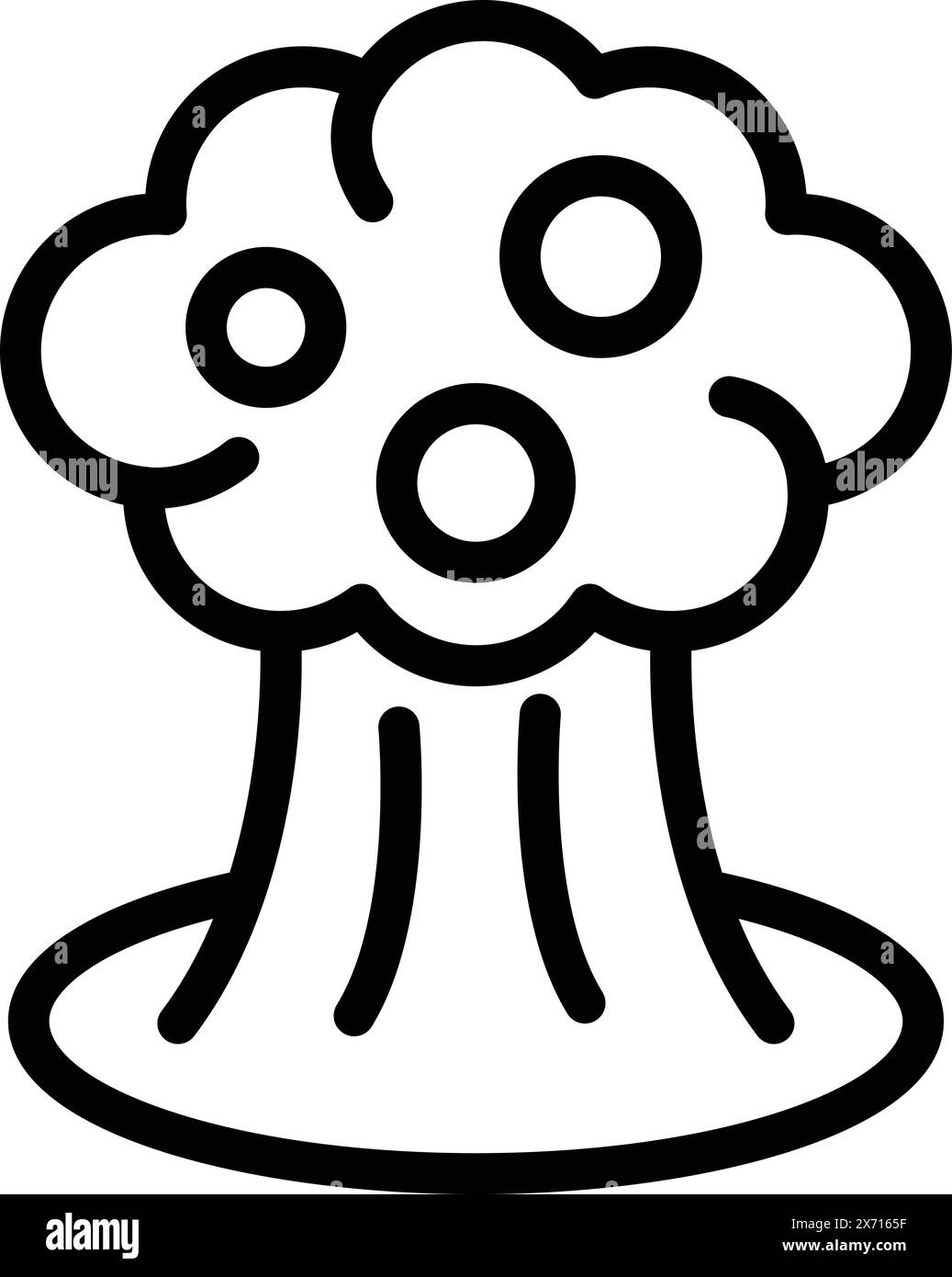 Vecteur de contour d'icône d'éruption du volcan Islande. Libération de magma. Catastrophe naturelle nordique Illustration de Vecteur