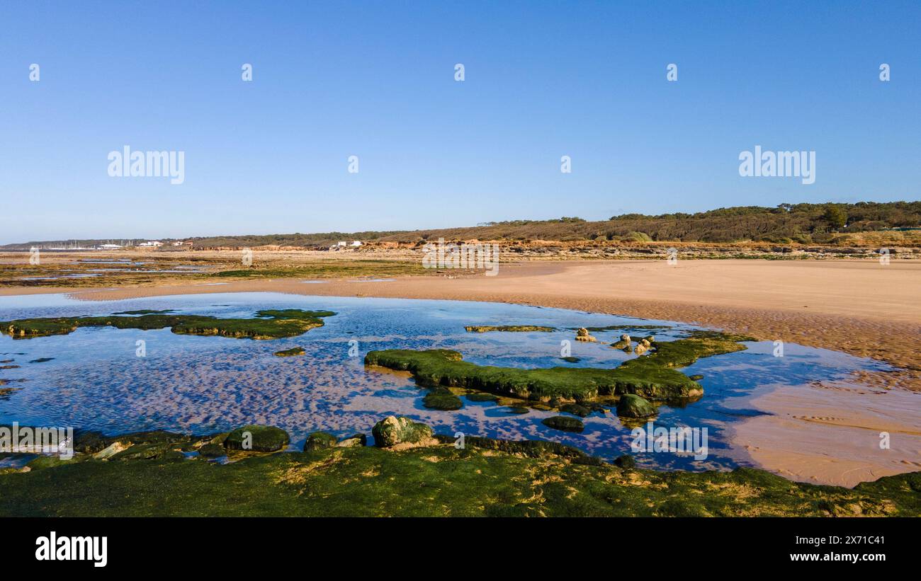 Plage du Veillon, Talmont-Saint-Hilaire, Vendée (85), pays de la Loire, France Banque D'Images