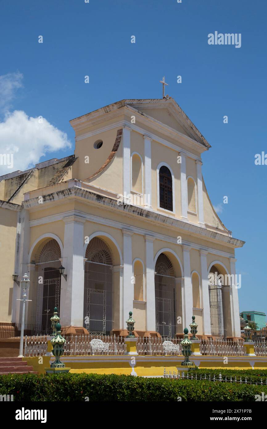 Iglesia Parroquial de la Santisima Trinidad, Plaza Mayor, Trinidad, UNESCO World Heritage Site, Sancti Spiritus, Cuba Banque D'Images