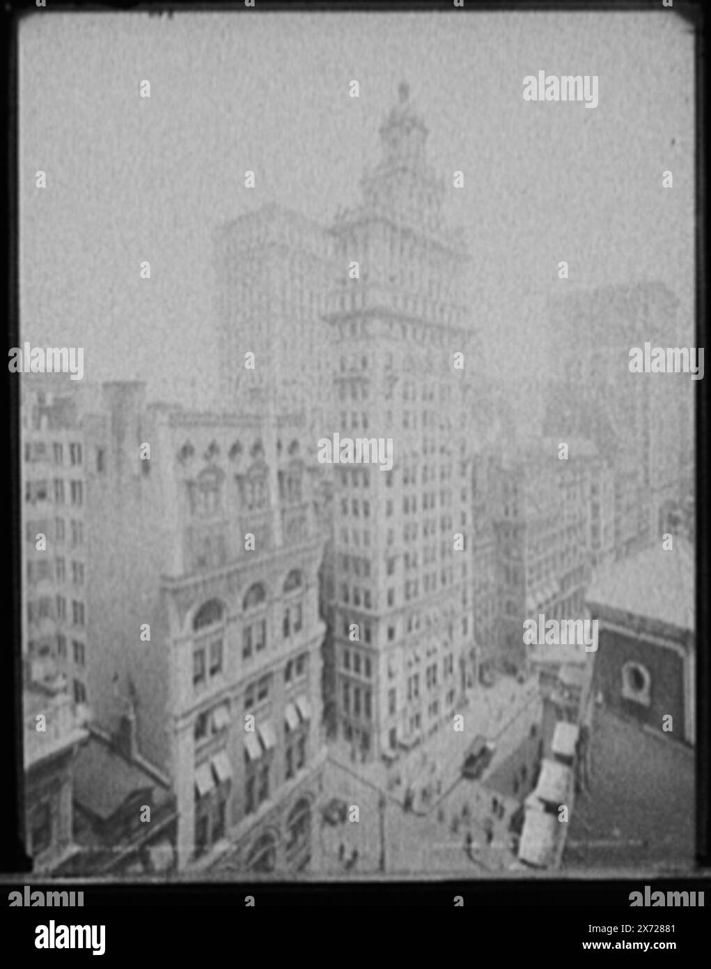 Gillender Building, New York, Gillender Building est au centre de la tour., Detroit Publishing Co. No. 0580., Gift ; State Historical Society of Colorado ; 1949, Office Buildings. , Rues. , États-Unis, New York (State), New York. Banque D'Images