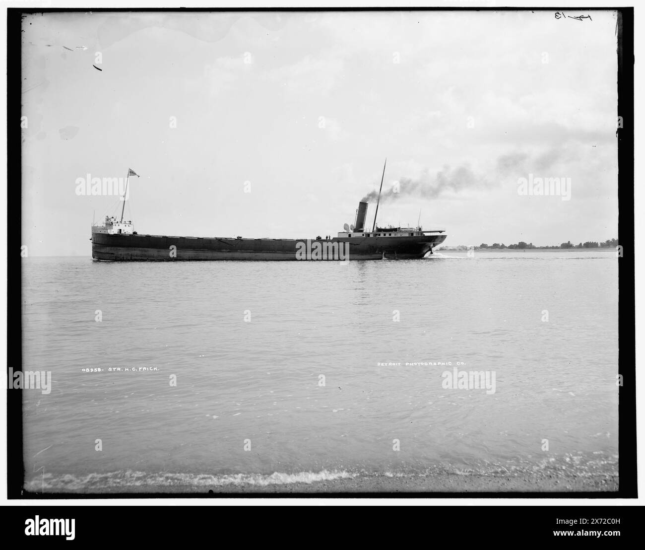 Str. H.C. Frick, date basée sur Detroit, catalogue J (1901)., '13' et '12' sur négatif., Detroit Publishing Co. No. 08958., Gift ; State Historical Society of Colorado ; 1949, H.C. Frick (Steamship), Cargo Ships. , Grands Lacs. Banque D'Images