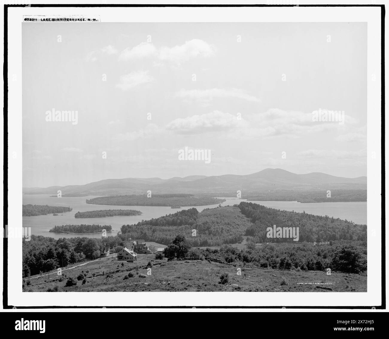 Lac Winnipesaukee, N.H., Detroit Publishing Co. no. 073211., Gift ; State Historical Society of Colorado ; 1949, Lakes & Ponds. , États-Unis, New Hampshire, Winnipesaukee, Lac. Banque D'Images