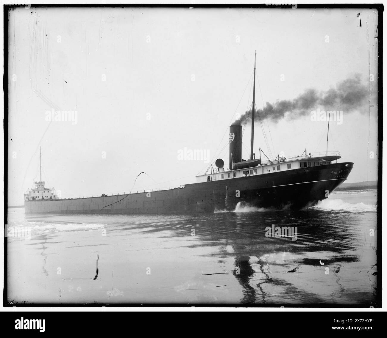 Freighter Daniel J. Morrell Under Steam, Title from jacket., No Detroit Publishing Co., Gift ; State Historical Society of Colorado ; 1949, Daniel J. Morrell (cargo), Cargo Ships. Banque D'Images